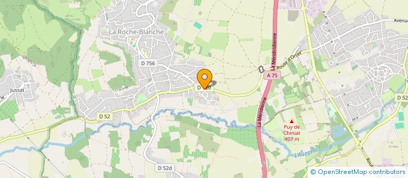 localisation de l'entreprise LA PRAIRIE  LA ROCHE-BLANCHE