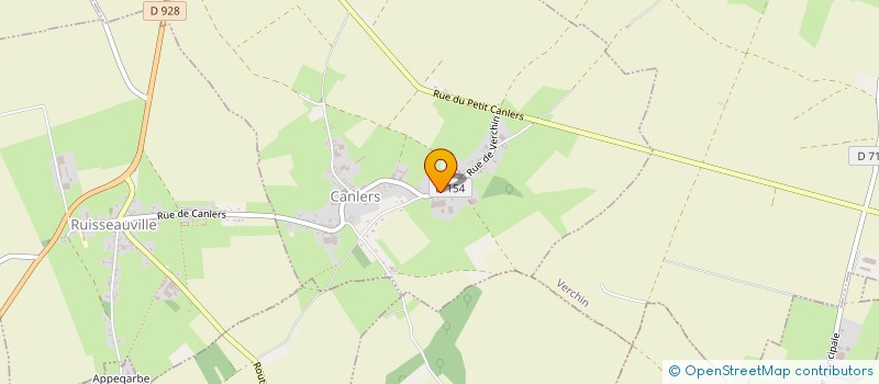 localisation de l'entreprise LA PRAIRIE  CANLERS