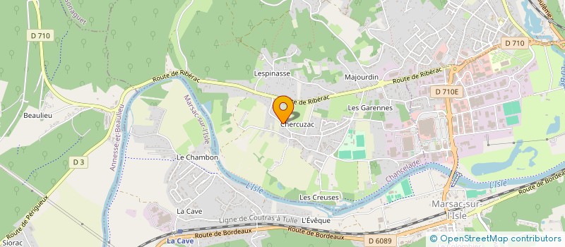 localisation de l'entreprise LA PRAIRIE  CHANCELADE