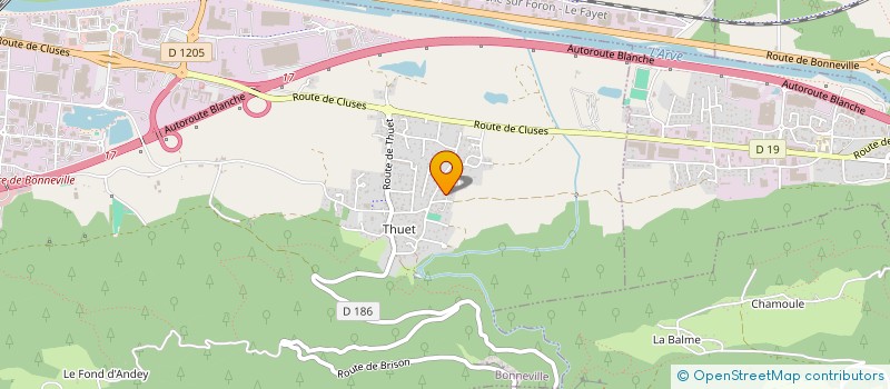 localisation de l'entreprise LA PRAIRIE  BONNEVILLE