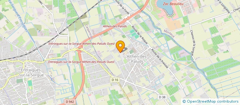 localisation de l'entreprise LA PRAIRIE  ALTHEN-DES-PALUDS