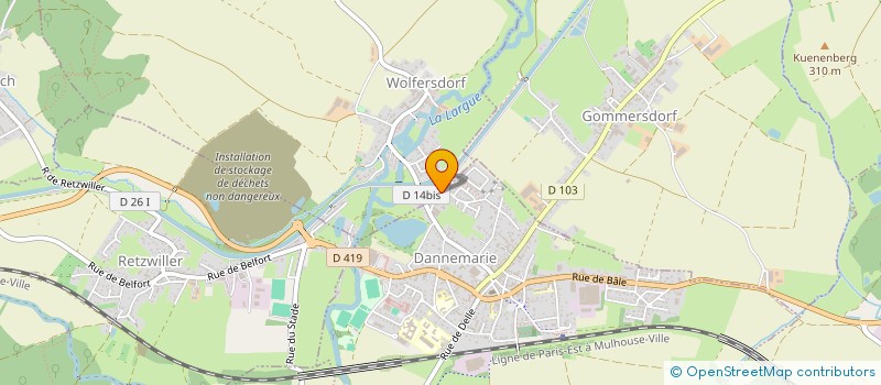 localisation de l'entreprise LA PRAIRIE  HAGENBACH