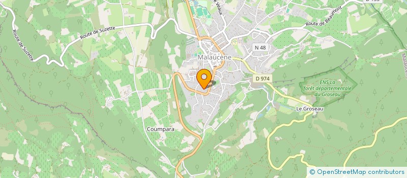 localisation de l'entreprise LA PRAIRIE  ENTRECHAUX