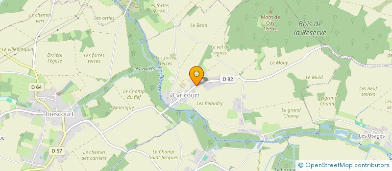 localisation de l'entreprise LA PRAIRIE PHILOSOPHIQUE  EVRICOURT