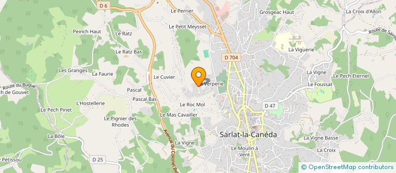 localisation de l'entreprise LA PRAIRIE VERTE à SARLAT-LA-CANEDA