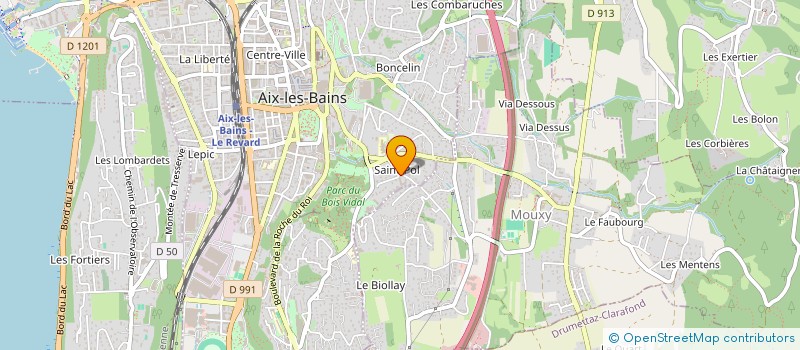 localisation de l'entreprise LA PRALINE  AIX-LES-BAINS