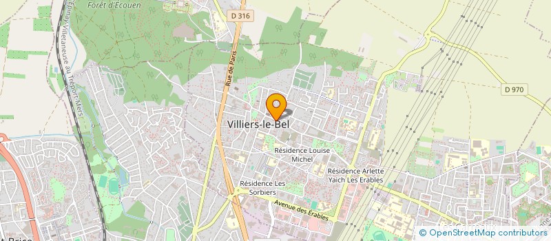 localisation de l'entreprise LA PRALINE  VILLIERS-LE-BEL