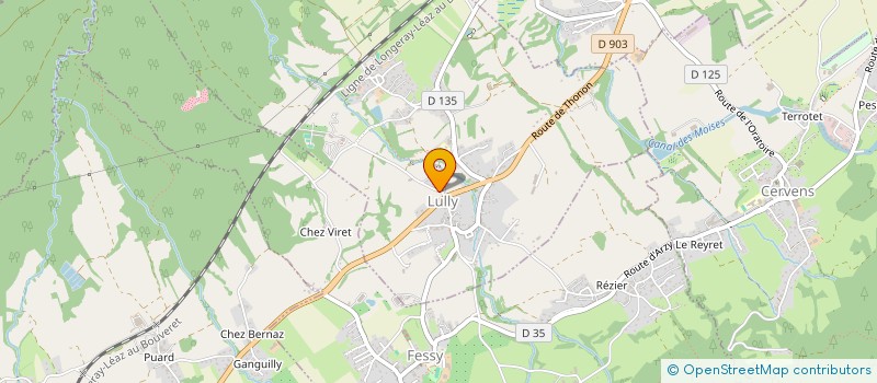 localisation de l'entreprise LA PRALY  LULLY