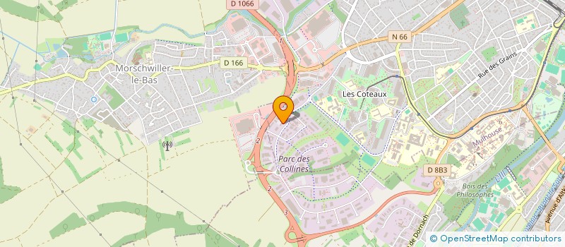 localisation de l'entreprise LA PRALY à MULHOUSE