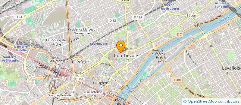 localisation de l'entreprise LA PRANASUTRA - COACHING à COURBEVOIE