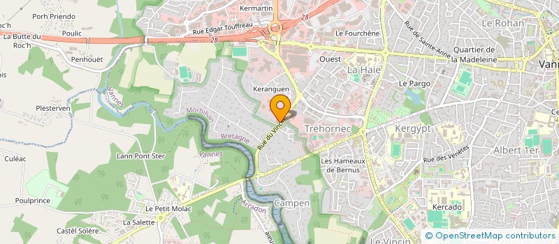 localisation de l'entreprise LA PRANIERE à VANNES