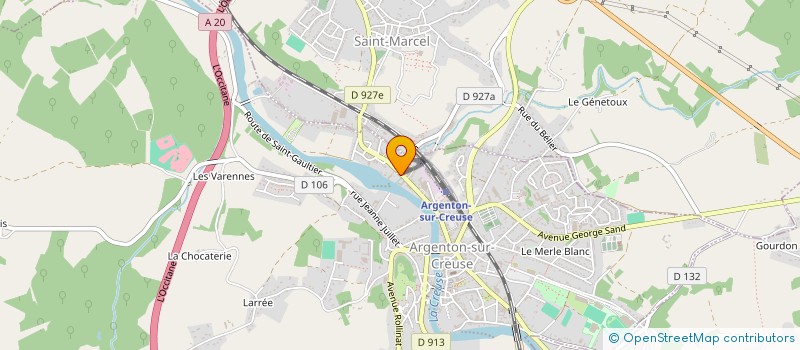 localisation de l'entreprise LA PRATIQUE DE YOGA à ARGENTON-SUR-CREUSE
