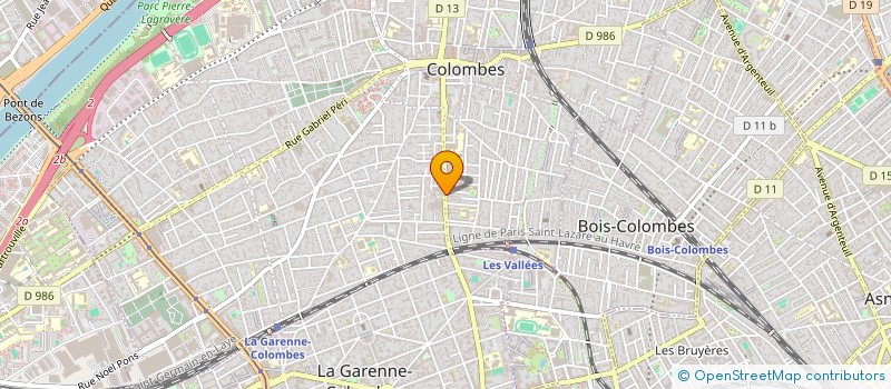 localisation de l'entreprise LA PRATIQUE DES MEULES ABRASIVES à COLOMBES