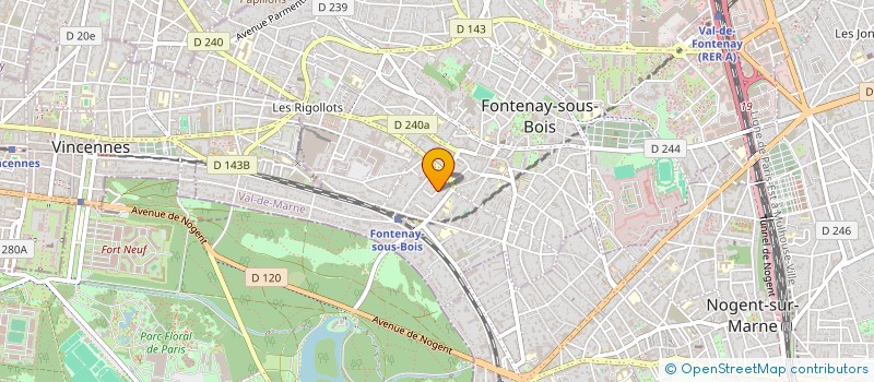 localisation de l'entreprise LA PRECEPTION à VINCENNES