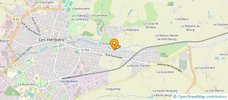 localisation de l'entreprise LA PREE à LES HERBIERS