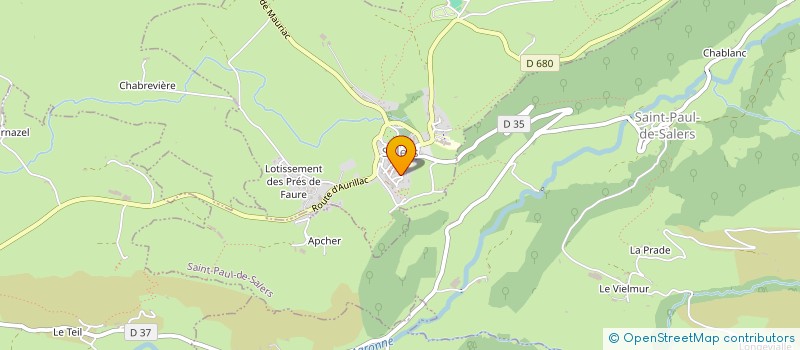localisation de l'entreprise LA PREFETE DE SALERS à SALERS