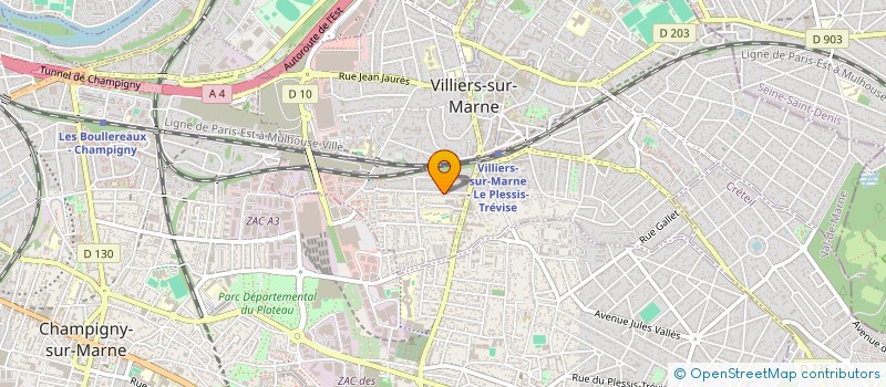 localisation de l'entreprise LA PREMIERE  VILLIERS-SUR-MARNE