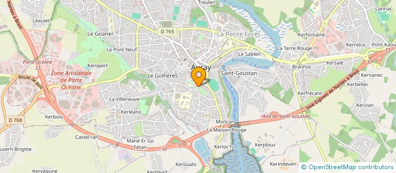 localisation de l'entreprise LA PREMIERE PAGE à AURAY