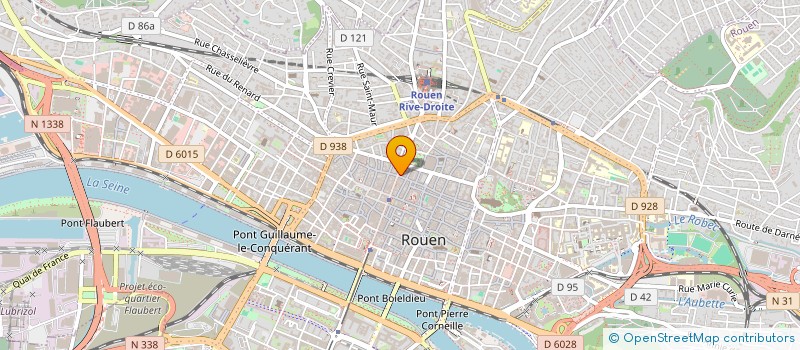 localisation de l'entreprise LA PREMIERE POMME  ROUEN