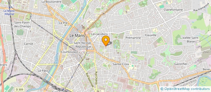 localisation de l'entreprise LA PRESCHE SAINT-CHARLES à LE MANS