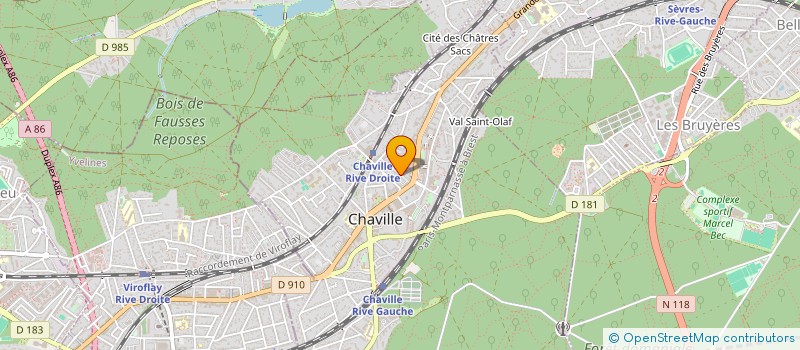 localisation de l'entreprise LA PRESENCE DU CHAT à CHAVILLE