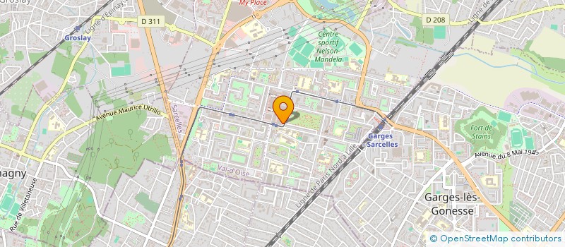 localisation de l'entreprise LA PRESKIL  SARCELLES