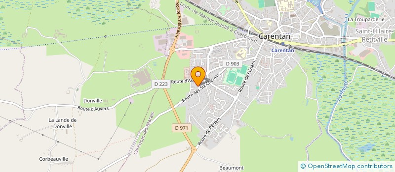 localisation de l'entreprise LA PRESQU'ILE DU COTENTIN à CARENTAN-LES-MARAIS