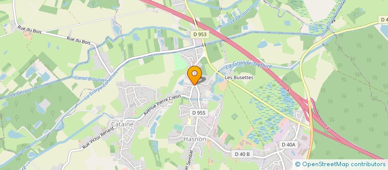 localisation de l'entreprise LA PRESSE DUFLOT à HASNON