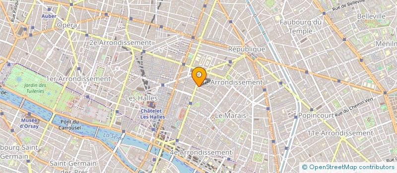 localisation de l'entreprise LA PRESSE LE FLORE  PARIS