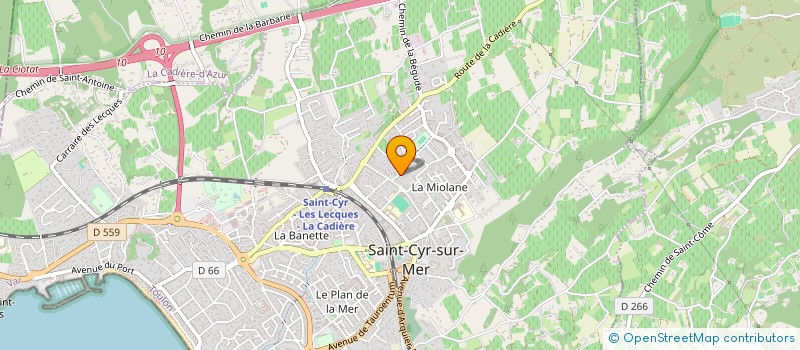 localisation de l'entreprise LA PRESSION à SAINT-CYR-SUR-MER