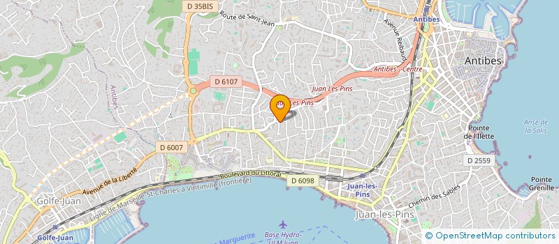 localisation de l'entreprise LA PRESTATION  ANTIBES