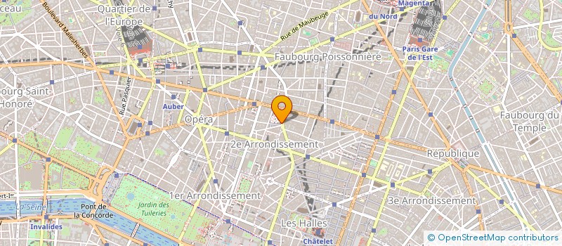 localisation de l'entreprise LA PRESTIGIEUSE à PARIS