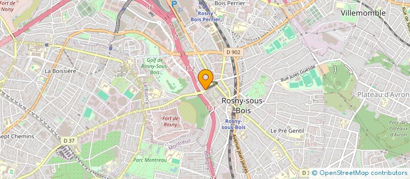 localisation de l'entreprise LA PRESTIGIEUSE à ROSNY SOUS BOIS