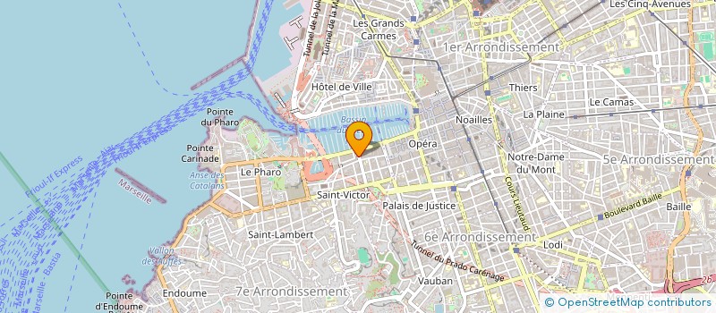 localisation de l'entreprise LA PREVENTION PLAISANCE à MARSEILLE