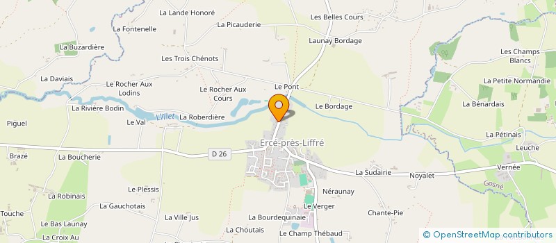 localisation de l'entreprise LA PREVOSTAIS  CHEVAIGNE