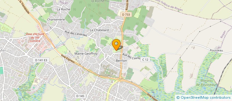 localisation de l'entreprise LA PREVOTE  ROYAN