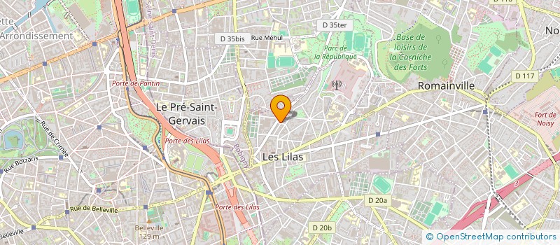 localisation de l'entreprise LA PREVOYANCE à LES LILAS