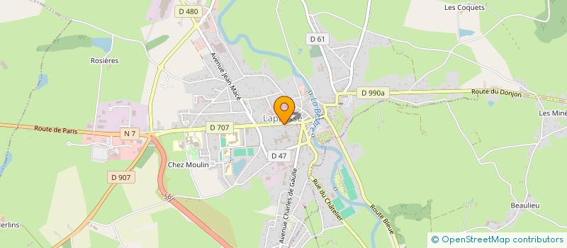 localisation de l'entreprise LA PREVOYANTE  LAPALISSE