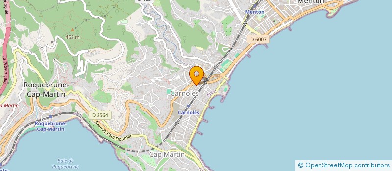 localisation de l'entreprise LA PRIMA à ROQUEBRUNE-CAP-MARTIN