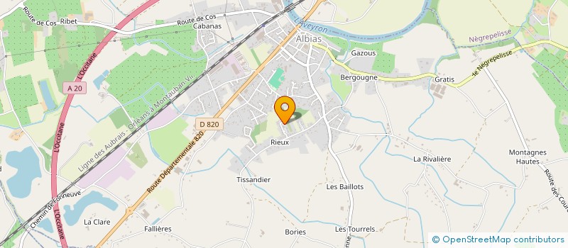 localisation de l'entreprise LA PRIMA VITA  ALBIAS