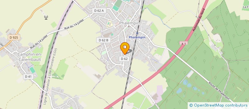 localisation de l'entreprise LA PRIMAVERA  PHALEMPIN