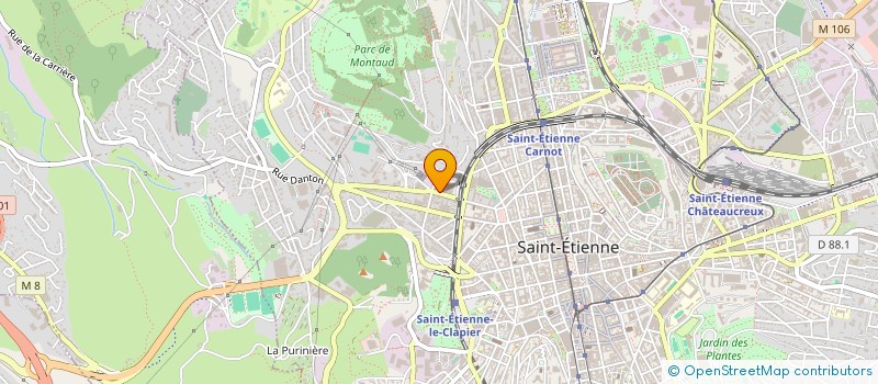 localisation de l'entreprise LA PRINT TEAM  SAINT-ETIENNE