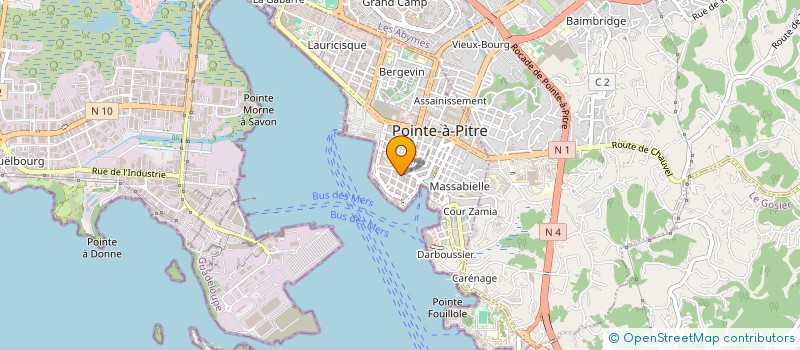 localisation de l'entreprise LA PRISCALINE à POINTE-A-PITRE