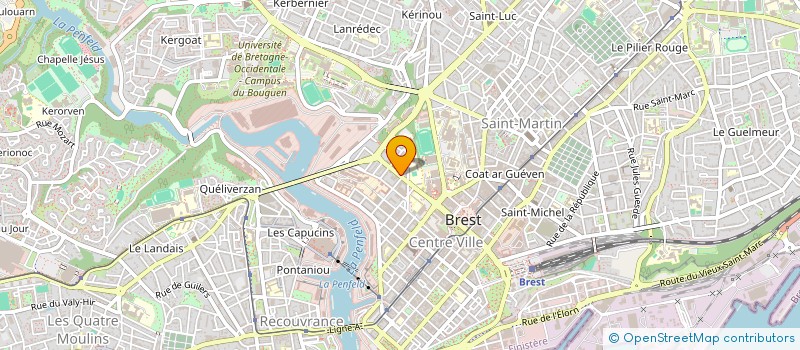 localisation de l'entreprise LA PRISON DANS LA VILLE à BREST