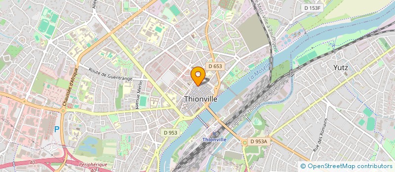 localisation de l'entreprise LA PRISON DOREE  THIONVILLE