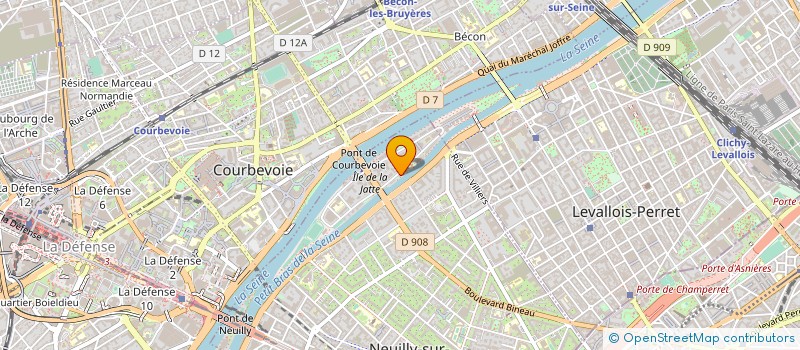 localisation de l'entreprise LA PROD à NEUILLY-SUR-SEINE