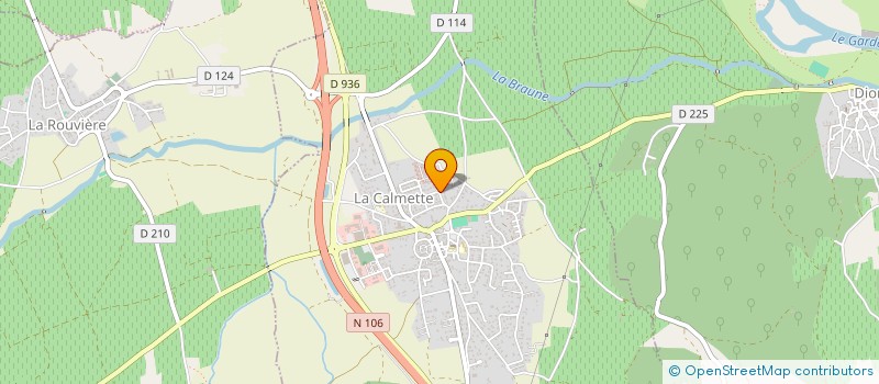 localisation de l'entreprise LA PROFESSIONELLE DE  CHAUFFE  LA CALMETTE