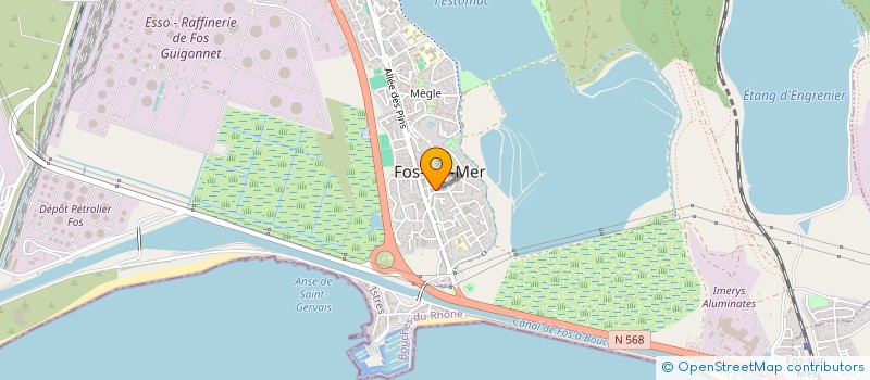 localisation de l'entreprise LA PROFESSIONNELLE DES TRAVAUX PUBLICS  FOS-SUR-MER