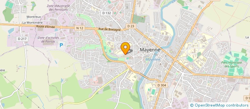 localisation de l'entreprise LA PROMENADE  MAYENNE