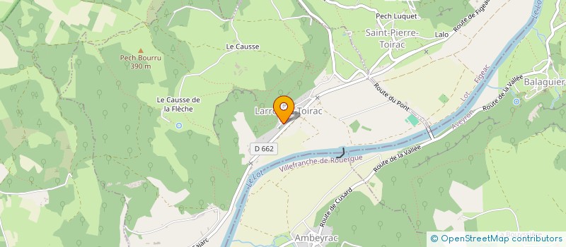 localisation de l'entreprise LA PROMENADE à MARCILHAC-SUR-CELE